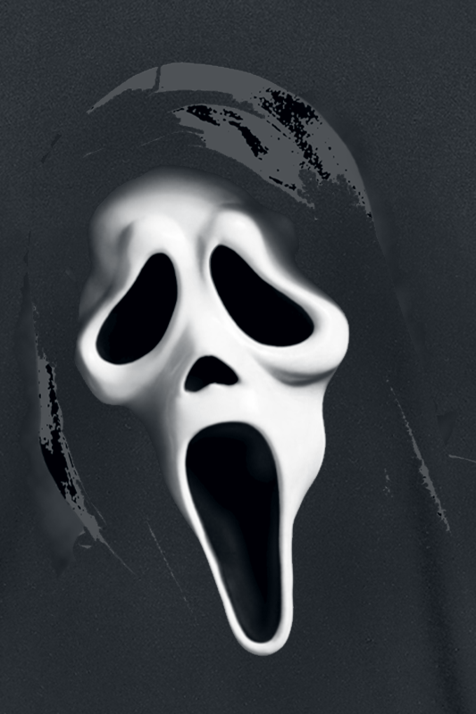 Scream (Film) Ghostface - Angled Mask T-Shirt black - Image 3