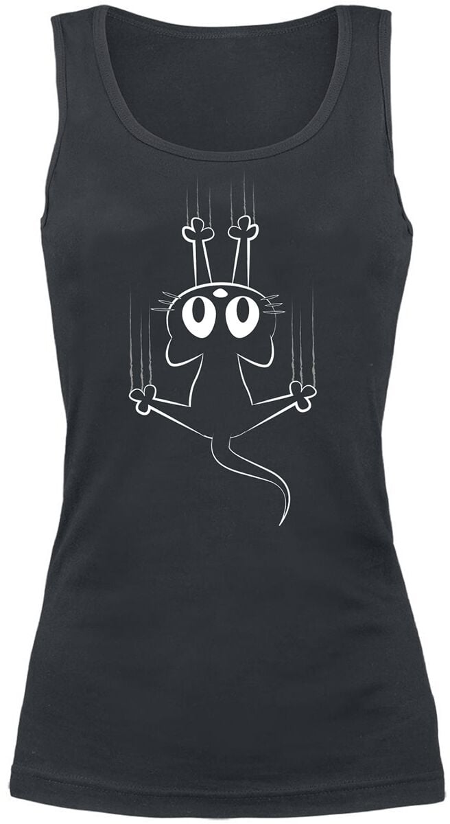 Tierisch Slipping Cat Top black - Image 2