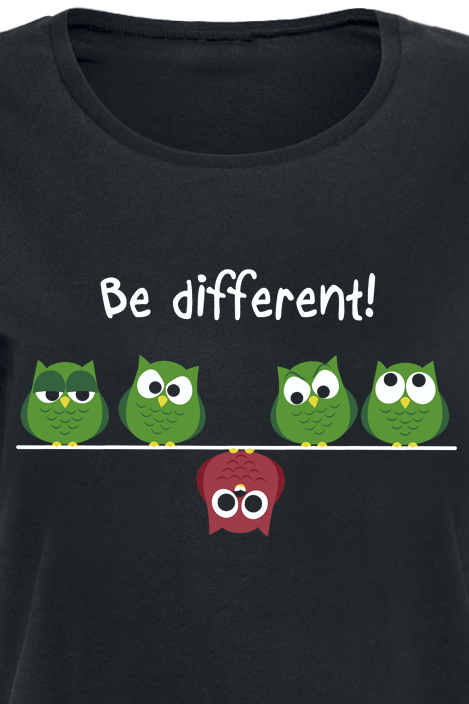 Be Different! T-Shirt black - Image 3