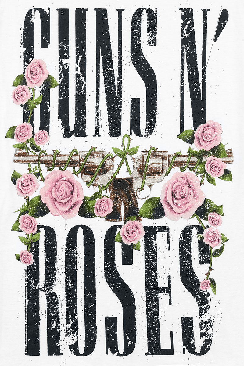 Guns N' Roses Big Guns Top white - Image 3
