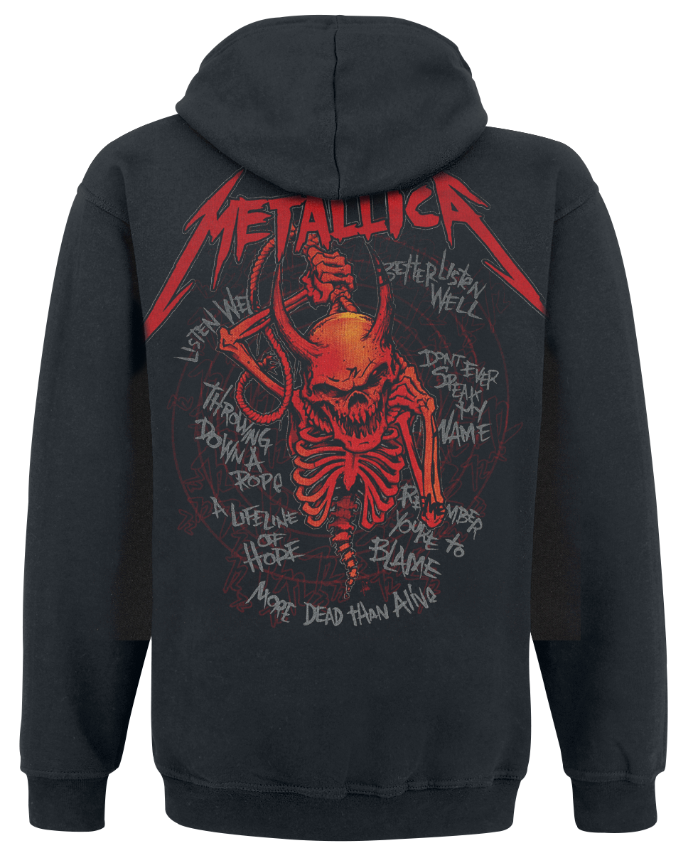 Metallica Skull Screaming Red 72 Seasons Hoodie black - Image 3