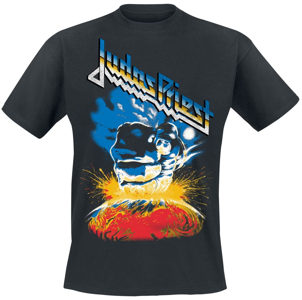 Judas Priest Vintage Ram It Down Tour Dates T-Shirt black - Image 2