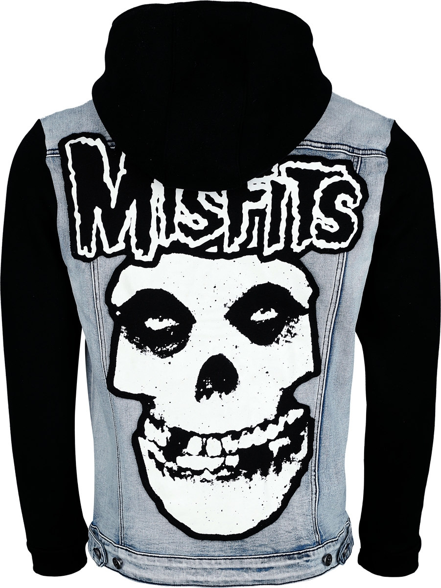Misfits EMP Signature Collection Jeans Jacket light blue black - Image 3