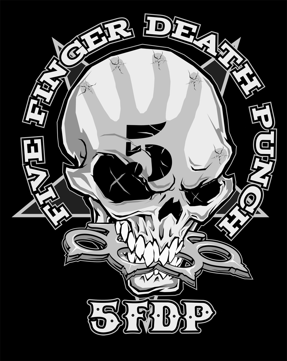 Five Finger Death Punch One Two Fuck You Tanktop black - Image 3