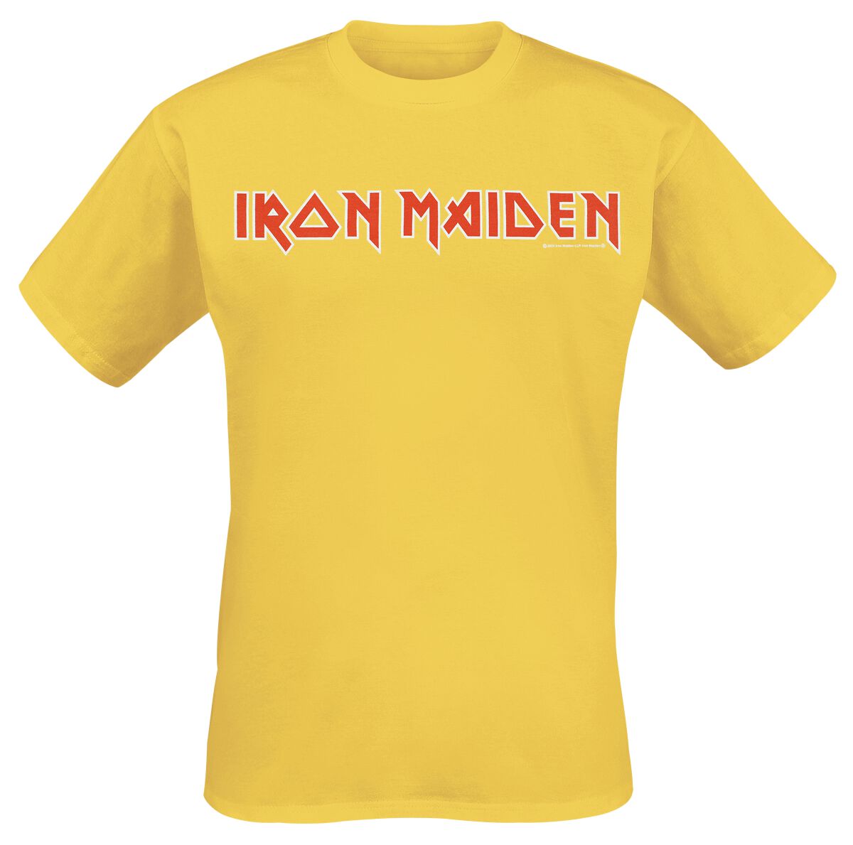 Iron Maiden Logo T-Shirt yellow - Image 2