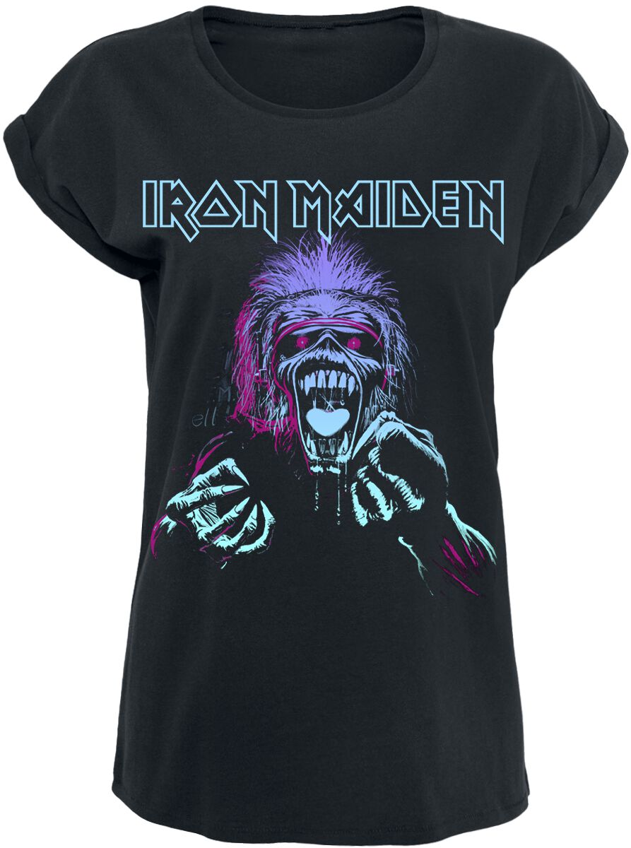 Iron Maiden Pastel Eddie T-Shirt black - Image 2