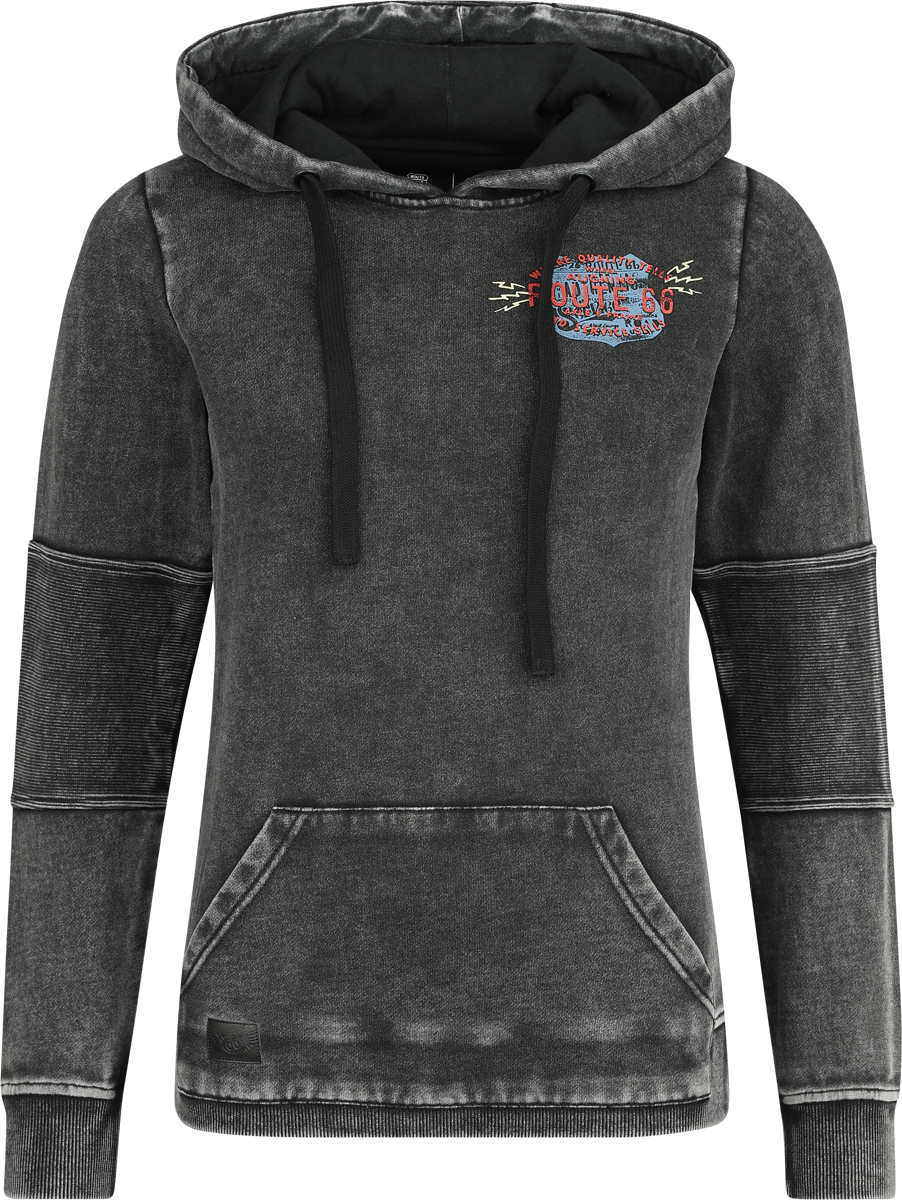Rock Rebel by EMP Rock Rebel X Route 66 - Hoody Hoodie black - Image 3