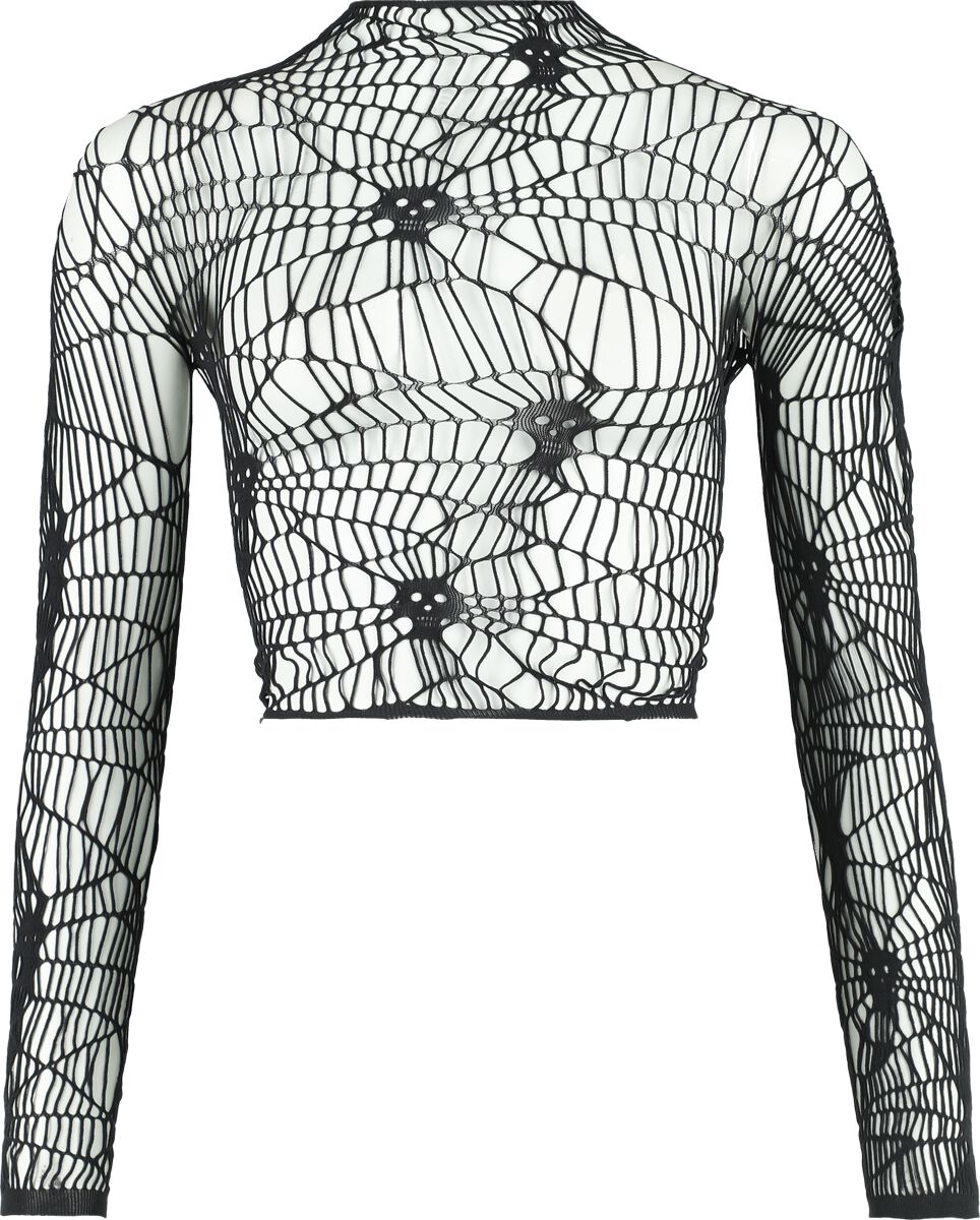 KIHILIST by KILLSTAR Webs Grasp Long Sleeve Top Long-sleeve Shirt black - Image 2