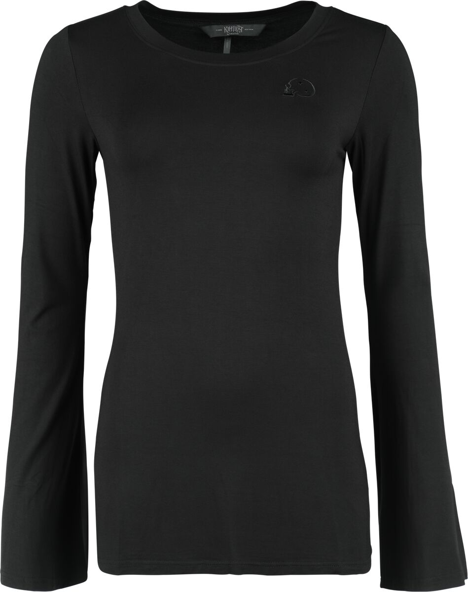 KIHILIST by KILLSTAR Echoed Darkness Tunic Top Long-sleeve Shirt black - Image 2