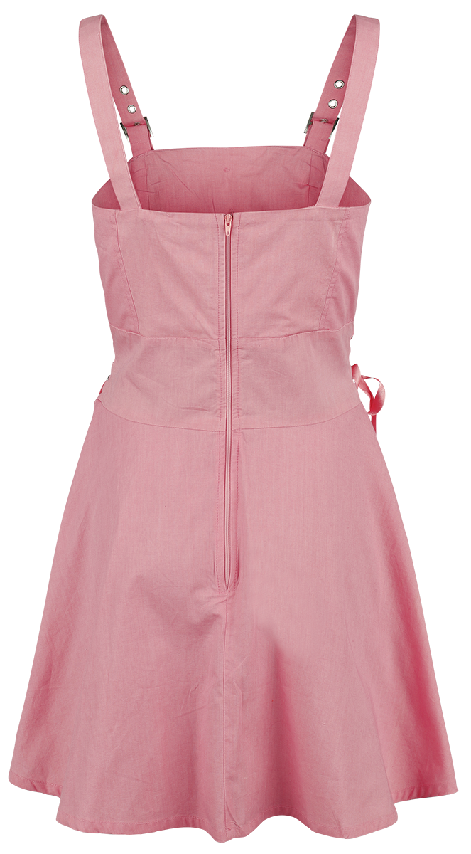 Gothicana by EMP Short Dress With Lace Mini Dress pink white - Image 3