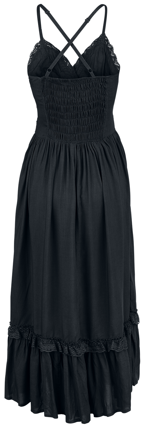 Gothicana by EMP Maxi-Dress with Lace Maxi Dress black - Image 3