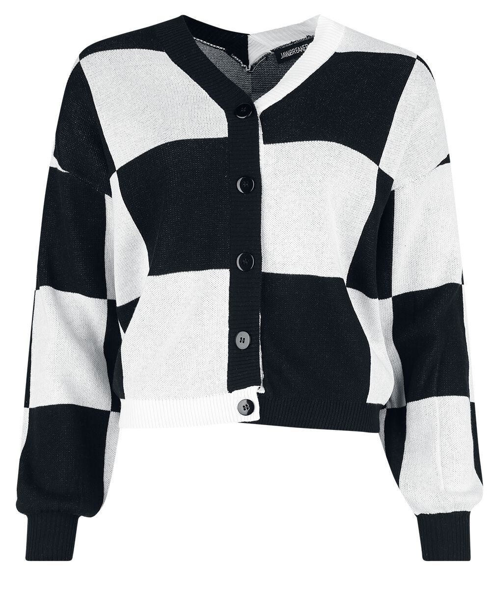 Jawbreaker Big Checker Cardigan Cardigan black white - Image 2