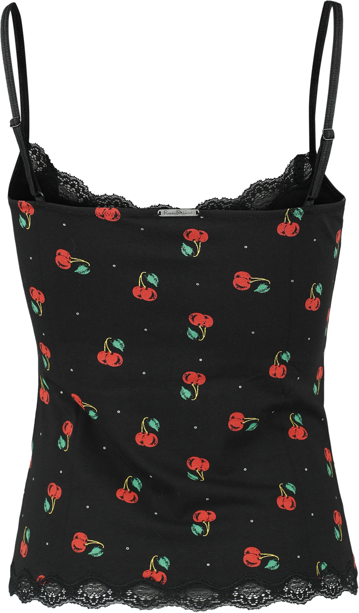 Pussy Deluxe Cherries Classic Top Top black red - Image 3