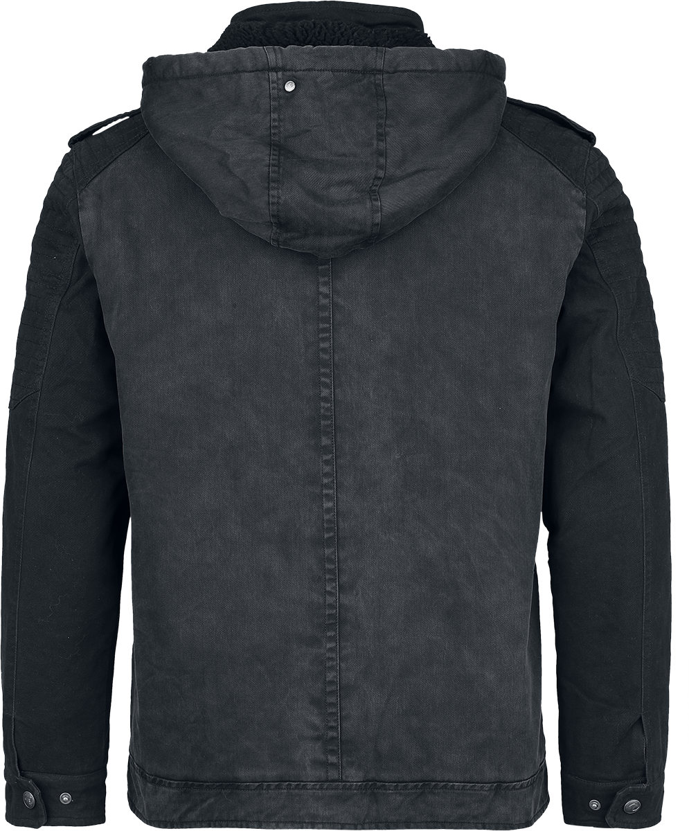Black Premium by EMP Army Field Jacket Winter Jacket black grey - Image 3