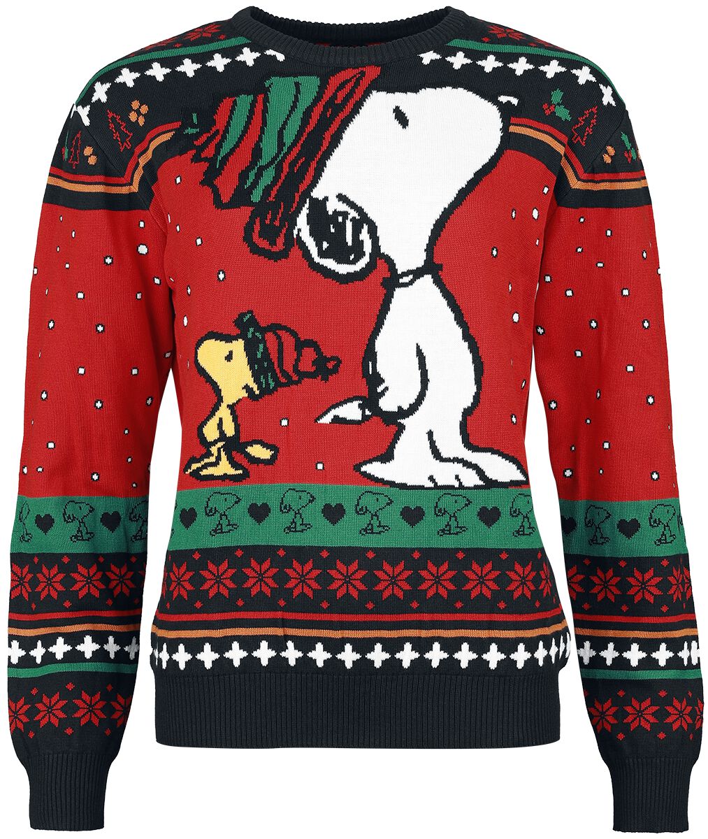 Peanuts Snoopy and Woodstock Christmas jumper multicolour - Image 2
