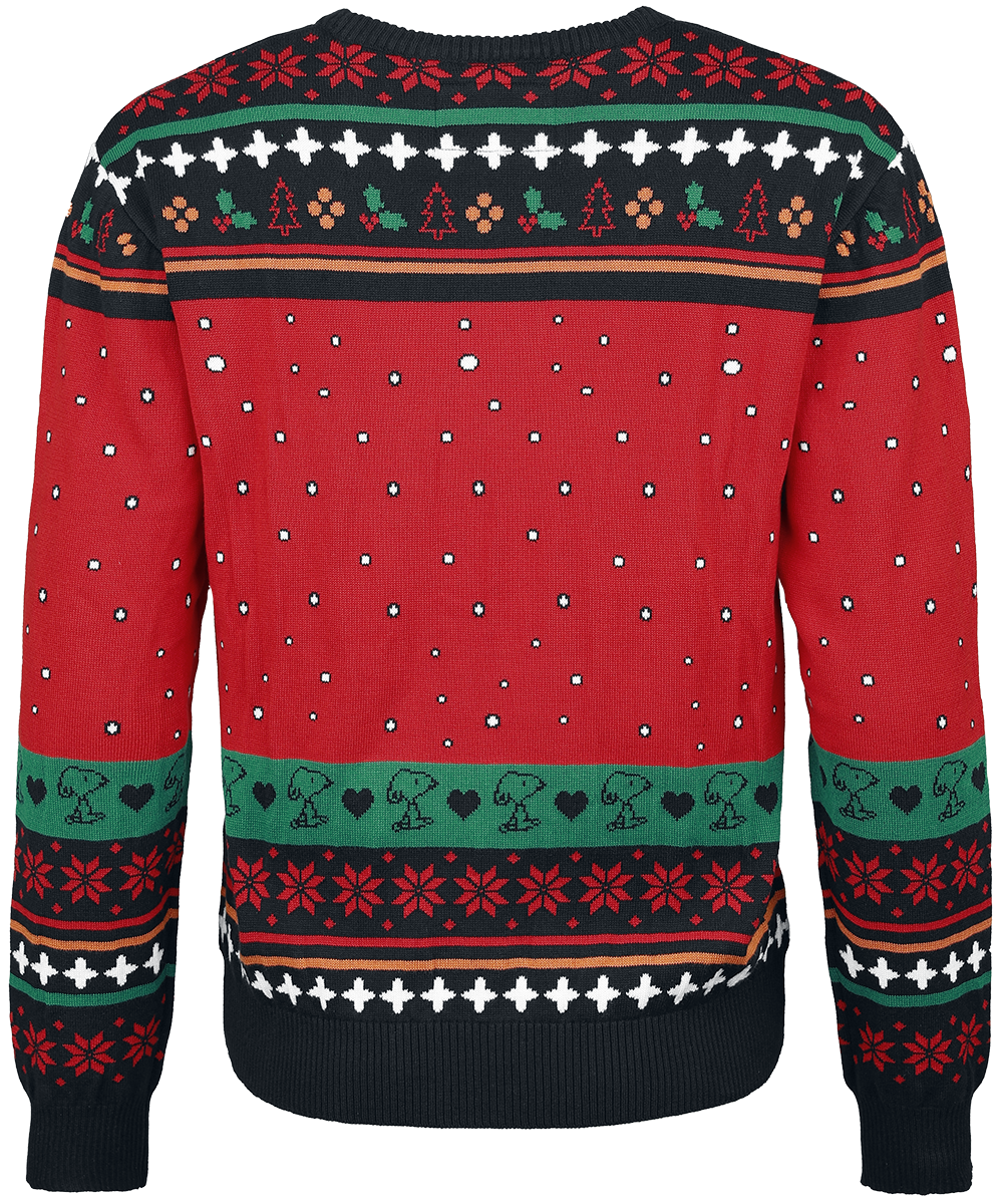 Peanuts Snoopy and Woodstock Christmas jumper multicolour - Image 3
