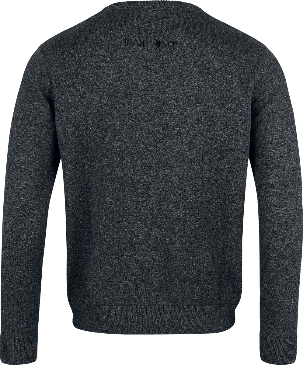 Iron Maiden EMP Signature Collection Knit jumper mottled dark grey - Image 3