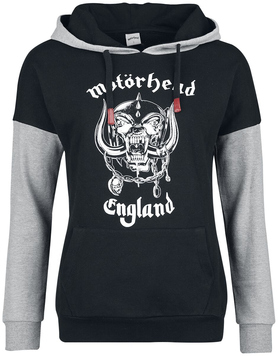 Motörhead England Hoodie black mottled grey - Image 2