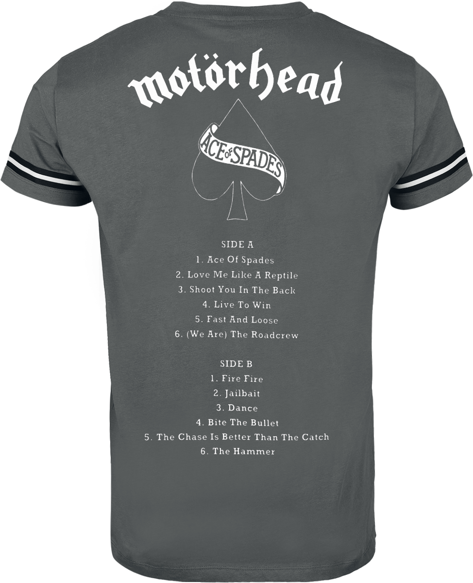 Motörhead Ace Of Spades T-Shirt grey - Image 3