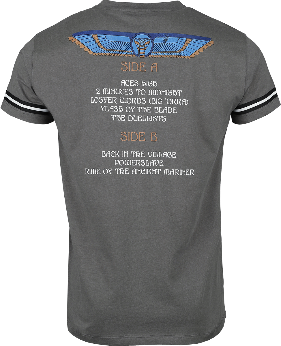 Iron Maiden Powerslave T-Shirt grey - Image 3