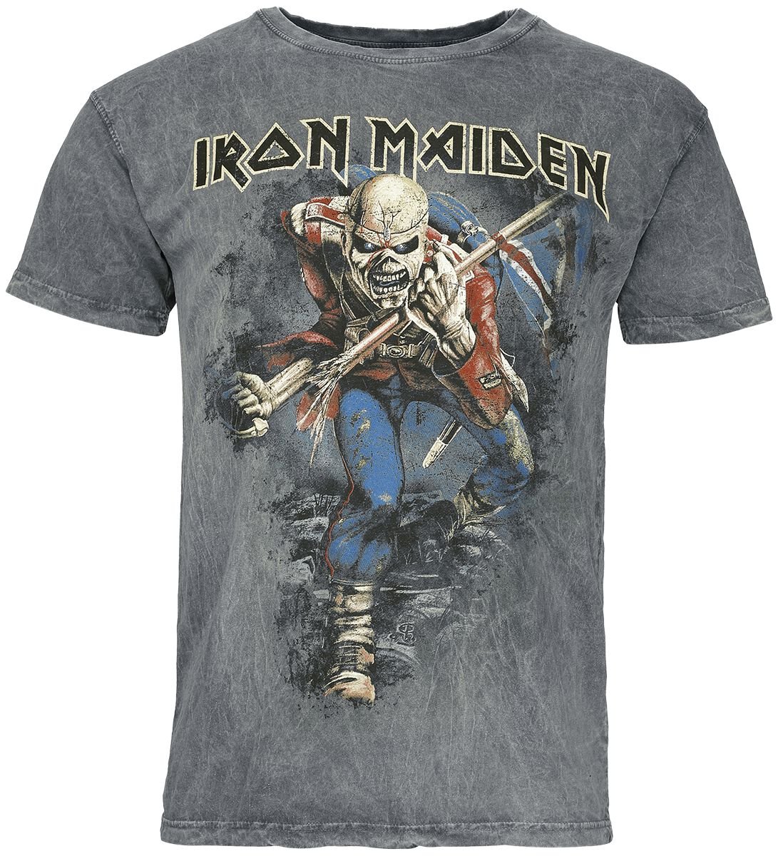Iron Maiden Trooper T-Shirt grey - Image 2