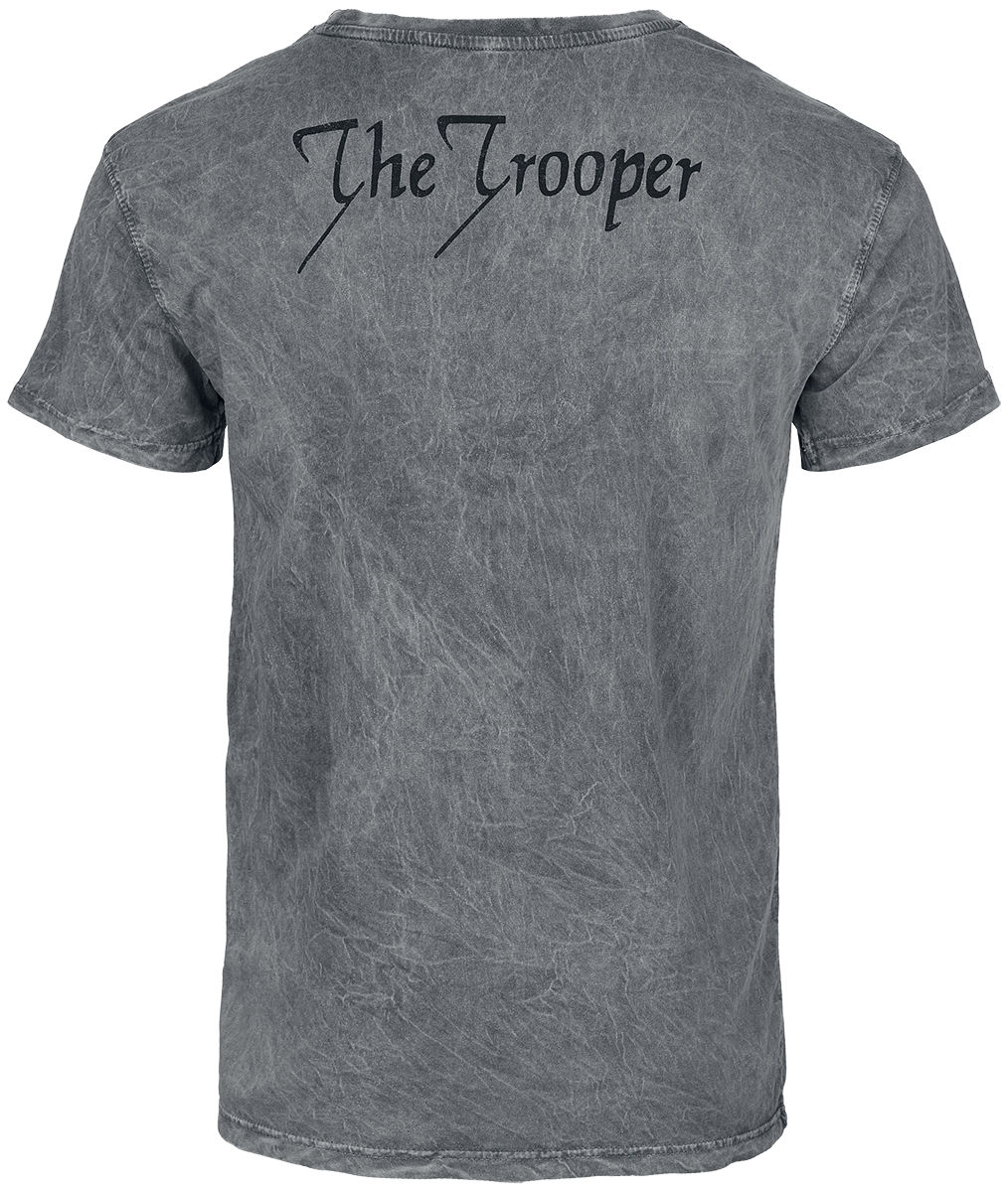 Iron Maiden Trooper T-Shirt grey - Image 3