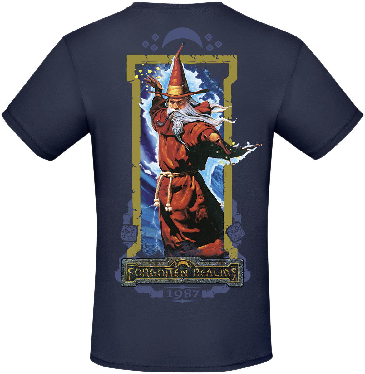 Dungeons and Dragons Forgotten Realms 1987 T-Shirt blue - Image 3