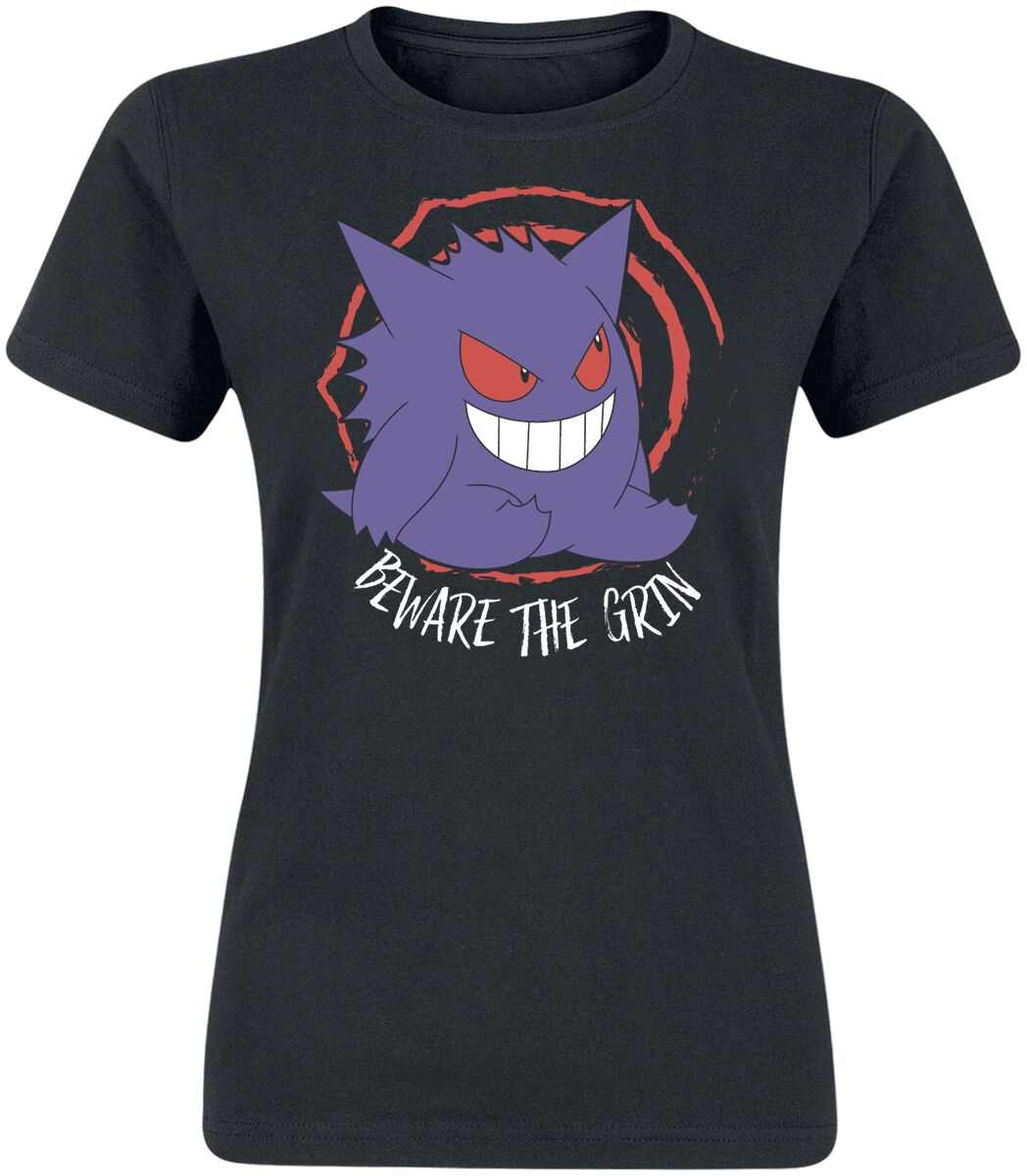 Pokémon Gengar - Beware The Grin T-Shirt black - Image 2