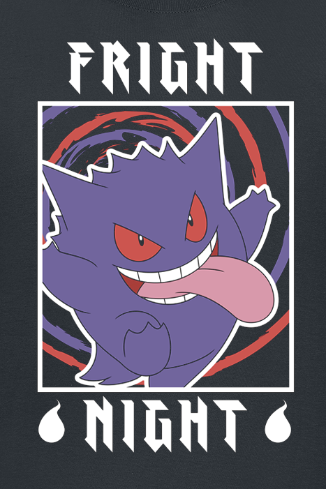 Pokémon Gengar - Fright Night T-Shirt black - Image 3