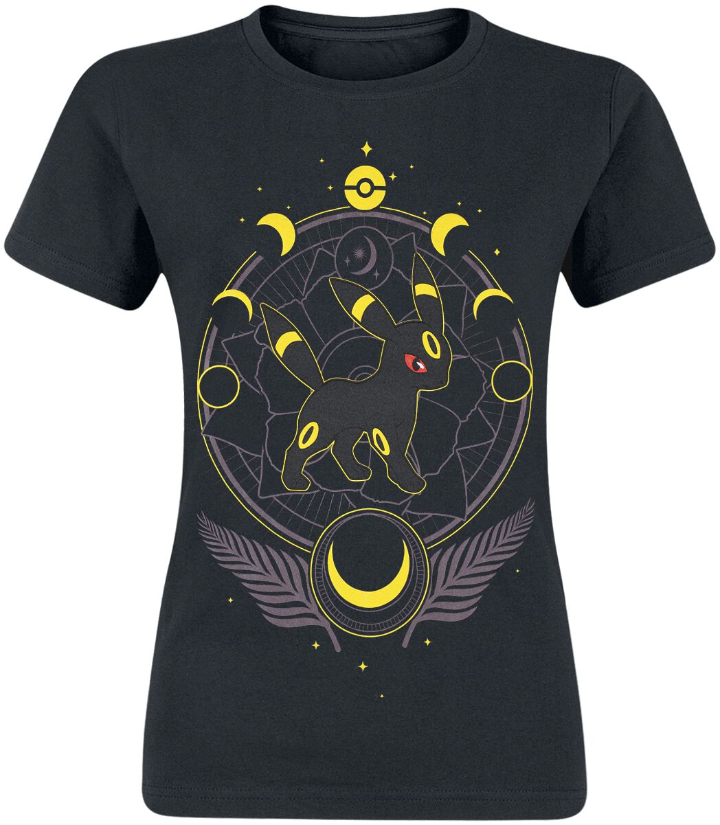 Pokémon Umbreon - Floral T-Shirt black - Image 2