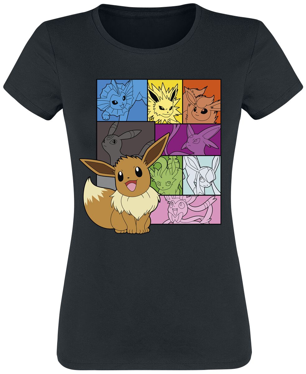Pokémon Eevee - Eeveelutions T-Shirt black - Image 2