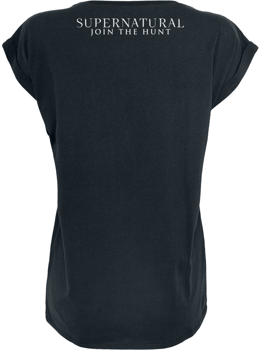 Supernatural Once A Hunter Always A Hunter T-Shirt black - Image 3