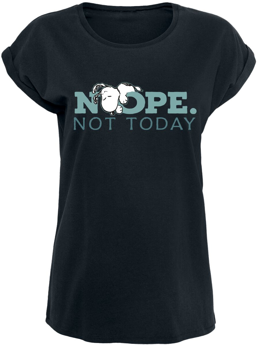 Peanuts Snoopy - Nope. Not Today T-Shirt black - Image 2