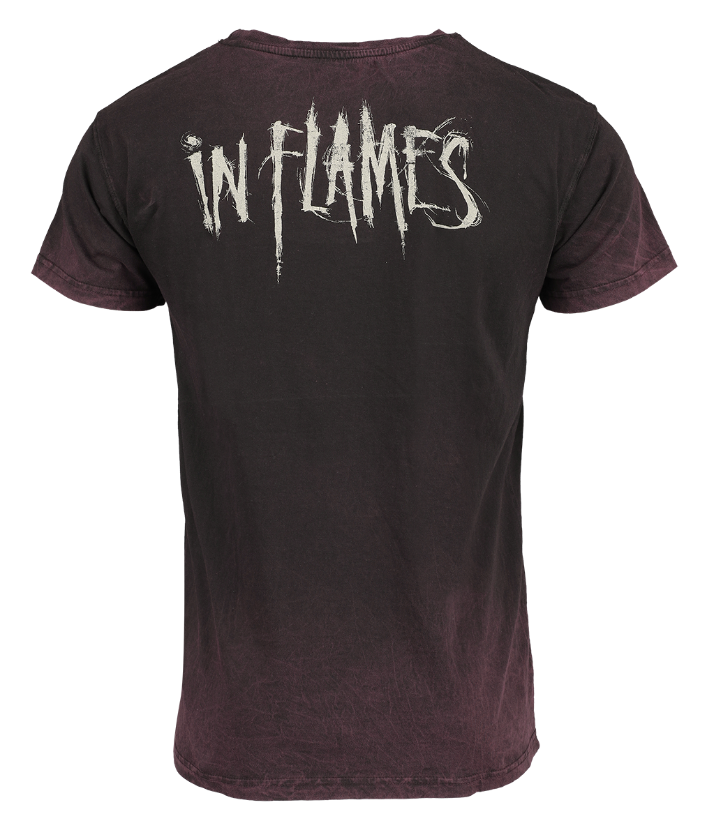 In Flames Clayman Vitruvian T-Shirt dark red - Image 3