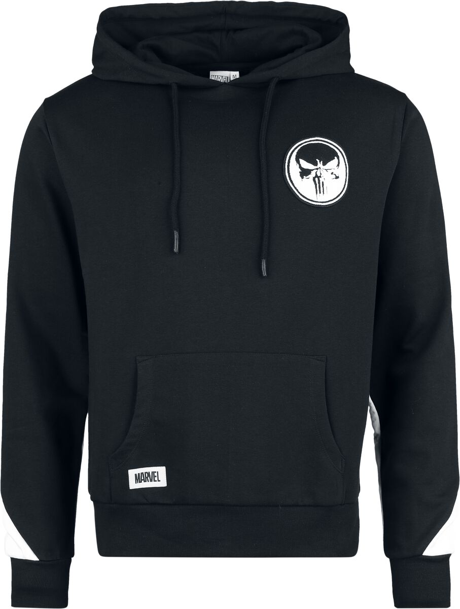The Punisher Skull Hoodie black white - Image 2