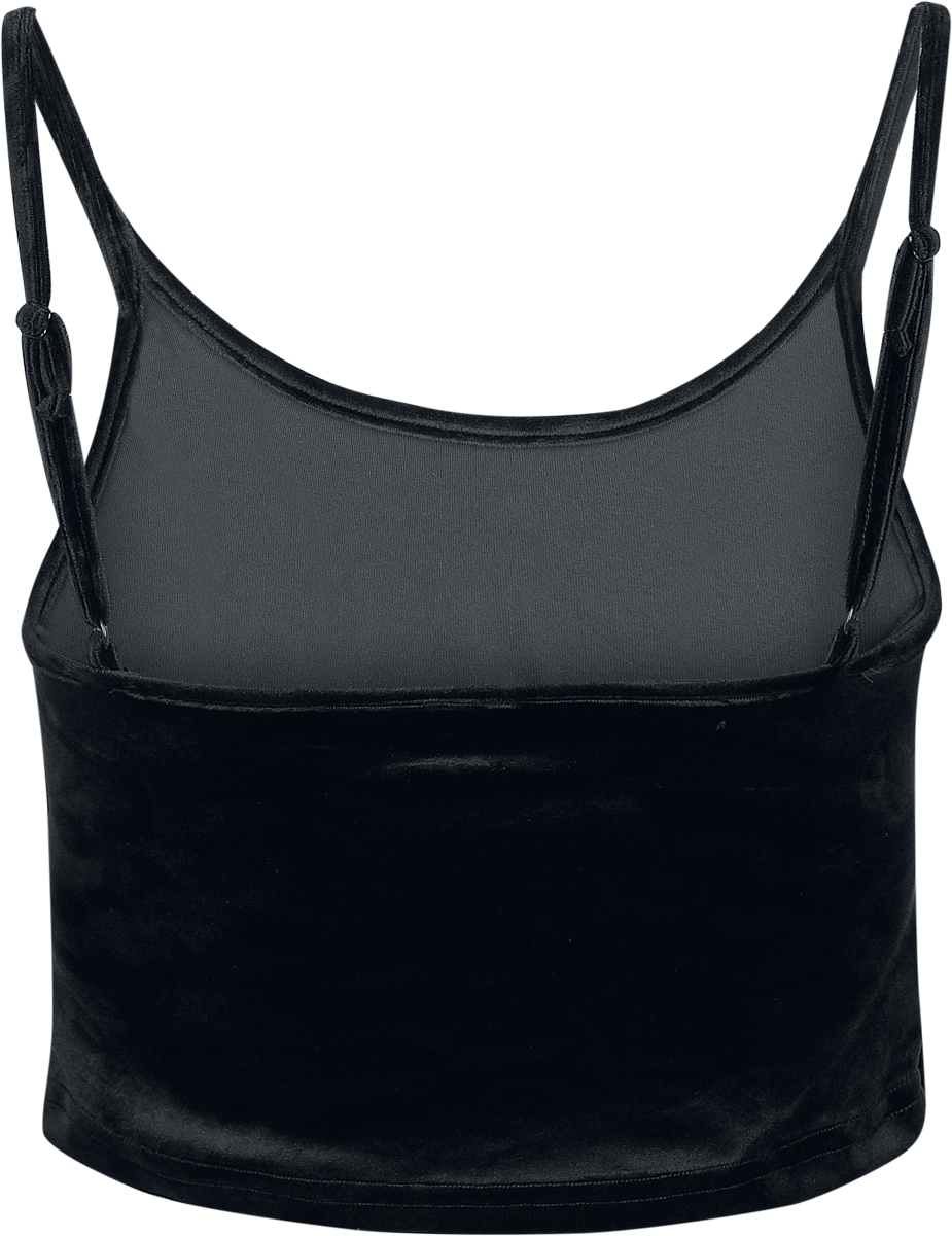 Urban Classics Velvet Crop Top Top black - Image 3