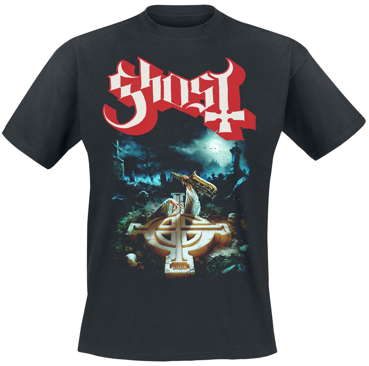 Ghost Rite Here With Title Back T-Shirt black - Image 2