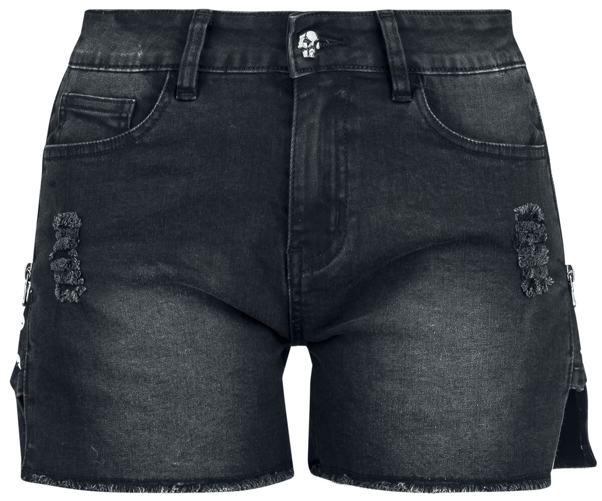 Rock Rebel by EMP Shorts With Lateral Zipper Shorts black - Image 2