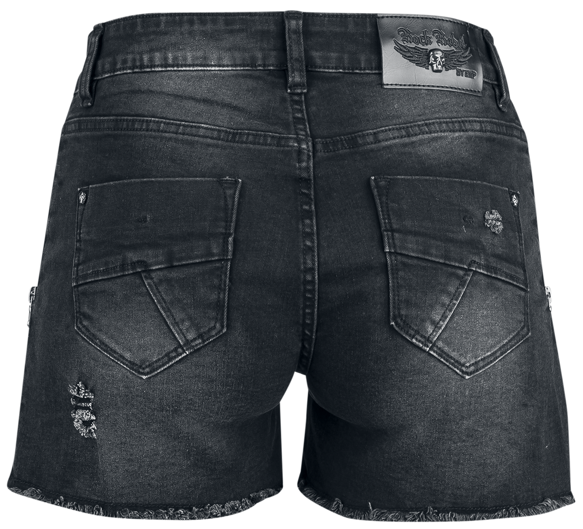 Rock Rebel by EMP Shorts With Lateral Zipper Shorts black - Image 3