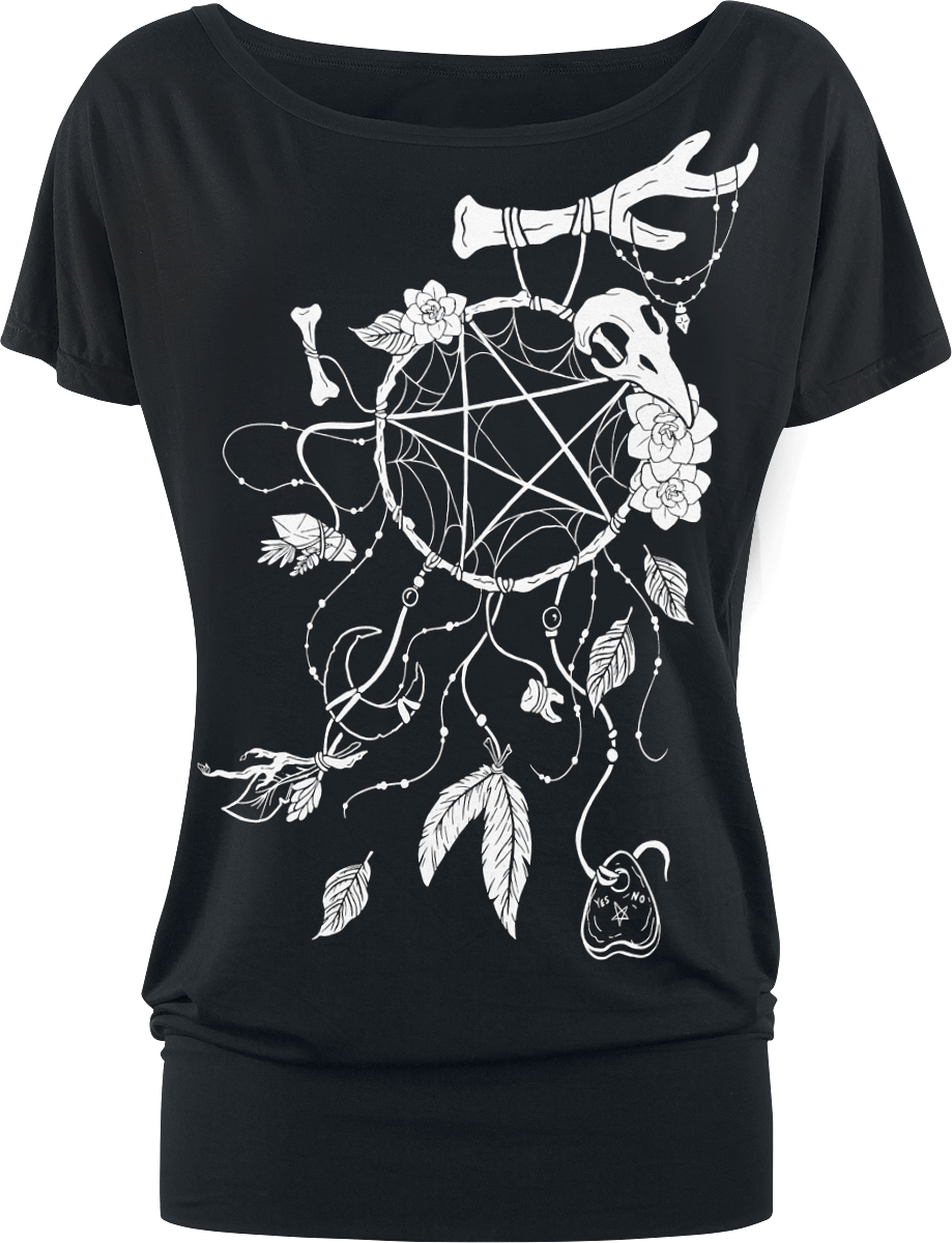 Gothicana by EMP T-shirt with Dream Catcher Print T-Shirt black - Image 3