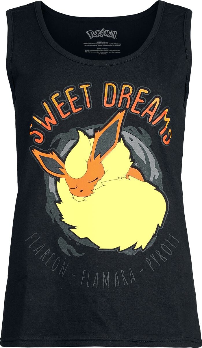 Pokémon Flamara - Sweet Dreams Top black - Image 2
