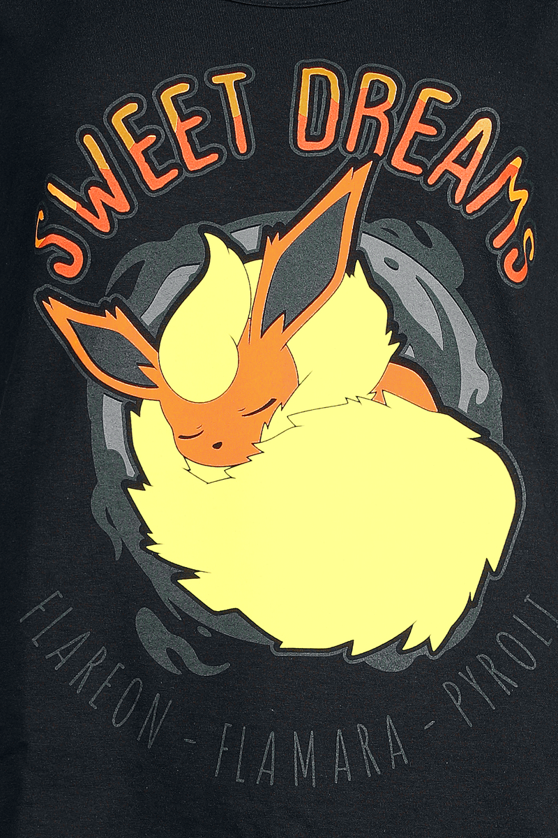 Pokémon Flamara - Sweet Dreams Top black - Image 3
