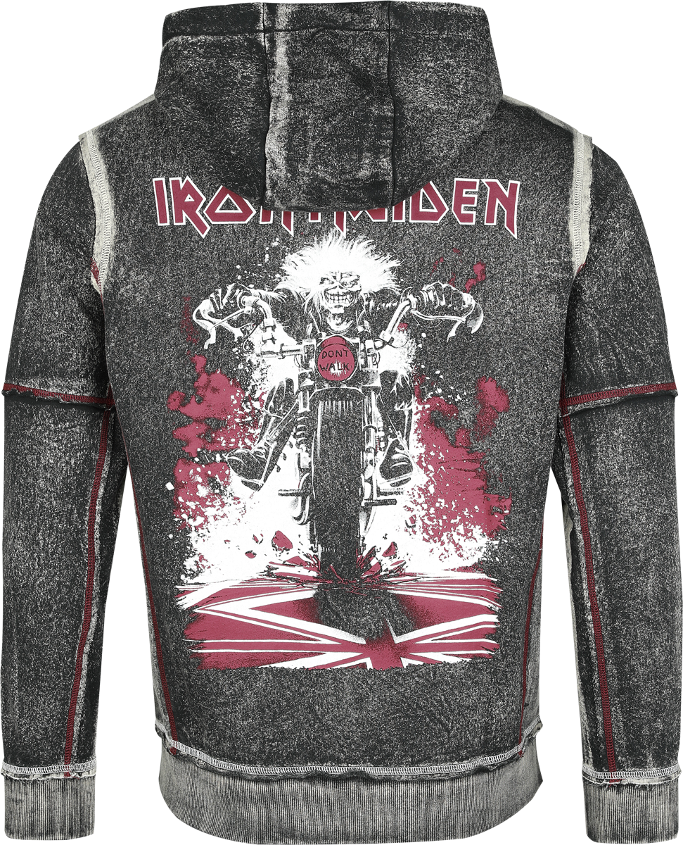 Iron Maiden EMP Signature Collection Hoodie Jacket dark grey - Image 3