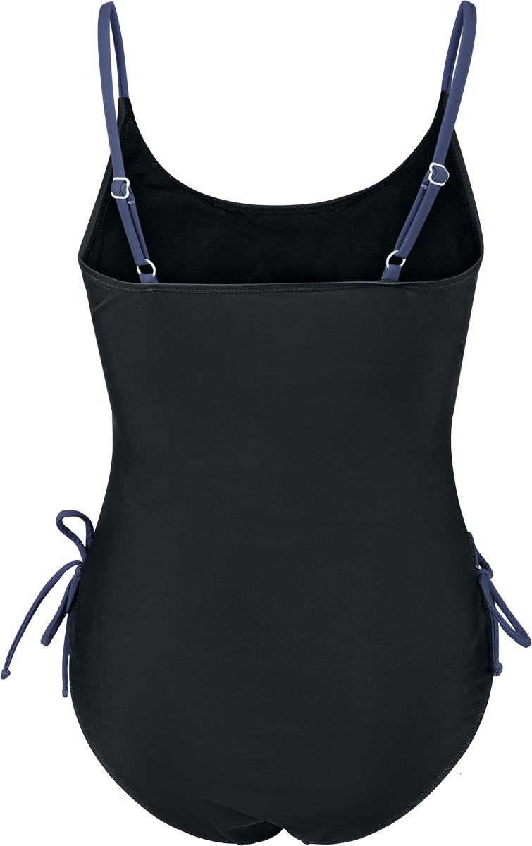 Black Premium by EMP Swimsuit with Moon and Raven Swimsuit black - Image 3