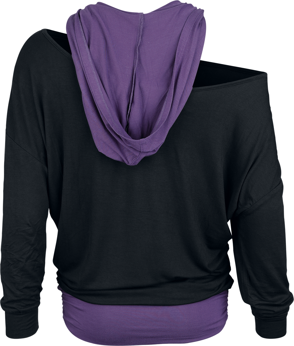 Black Premium by EMP Long sleeve 2 in 1 look Long-sleeve Shirt black - Image 3