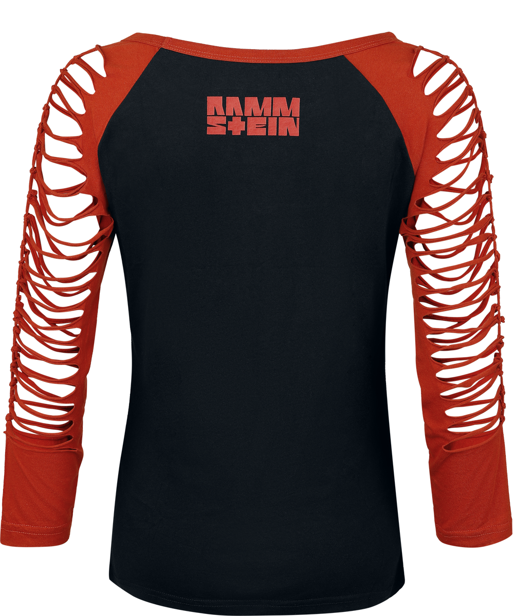 Rammstein Rotes Licht Long-sleeve Shirt black red - Image 3