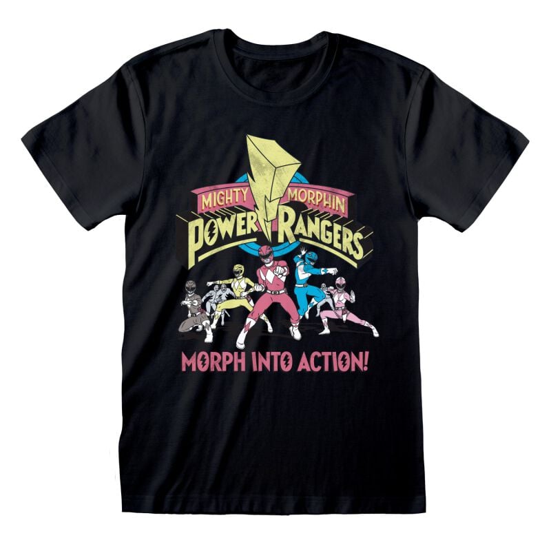 Power Rangers Morph Into Action T-Shirt black - Image 2