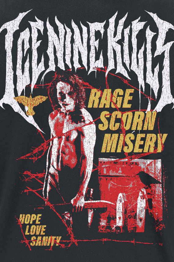 Ice Nine Kills Fire T-Shirt black - Image 3