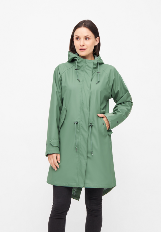 Derbe Hamburg Friese Traveby Paisley Raincoat green - Image 3