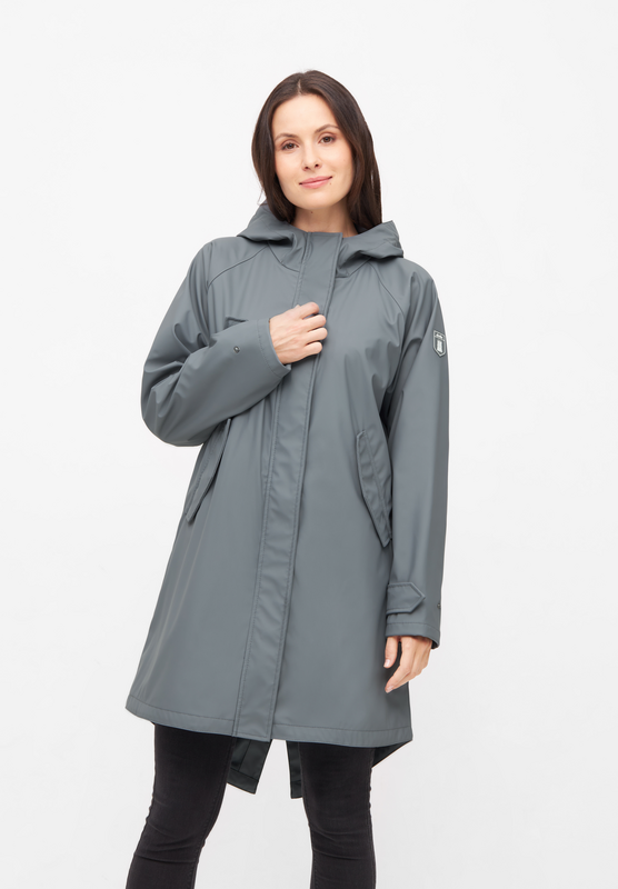 Derbe Hamburg Friese Traveby Raincoat grey - Image 3